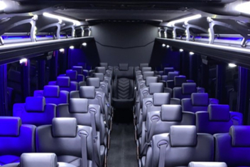 North Port Charter Bus Interior