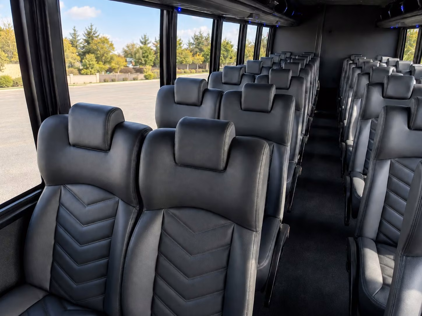 18 passenger minibus interior
