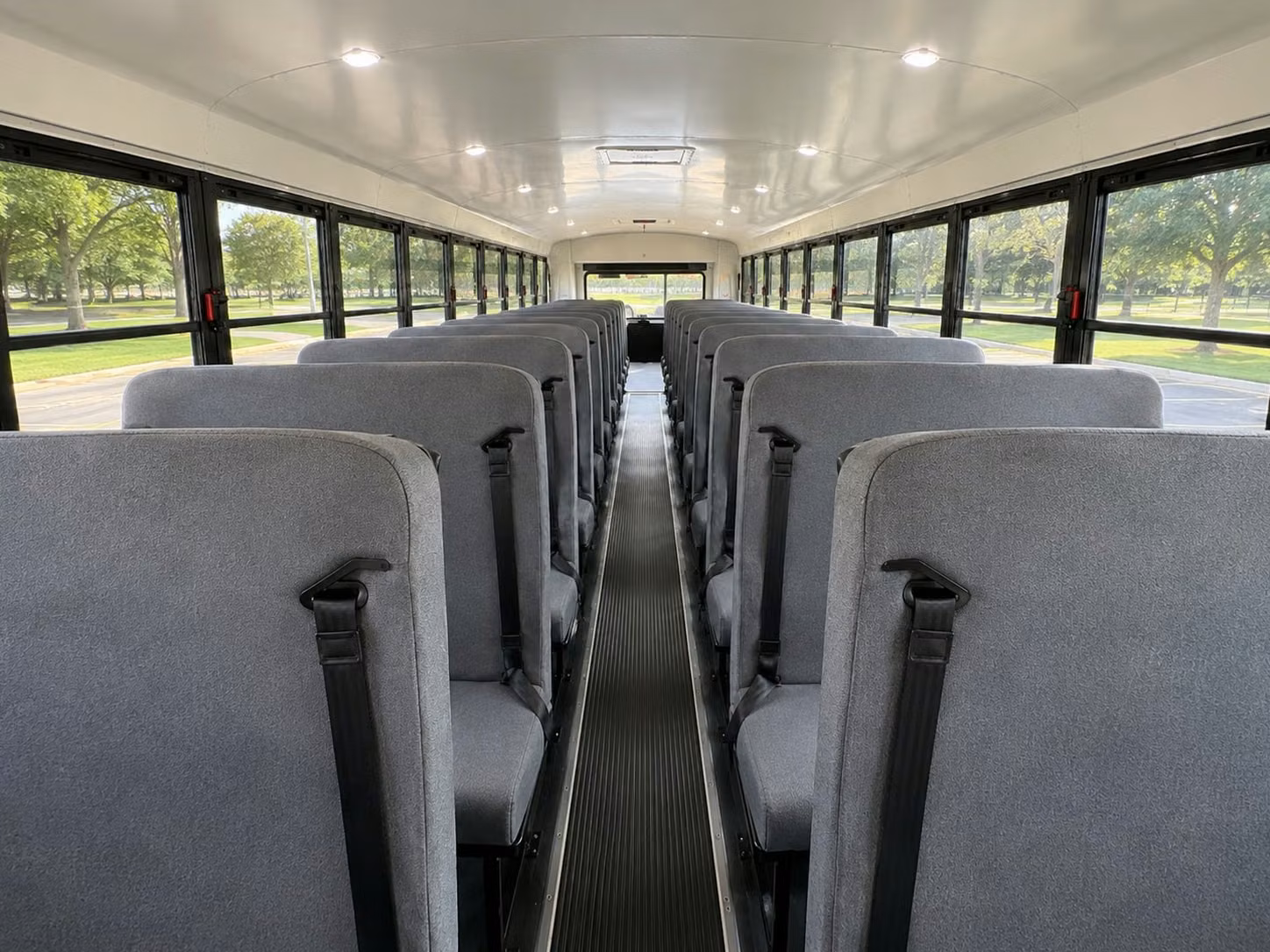school bus inside